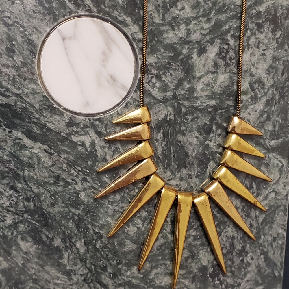 Gold Spike Necklace